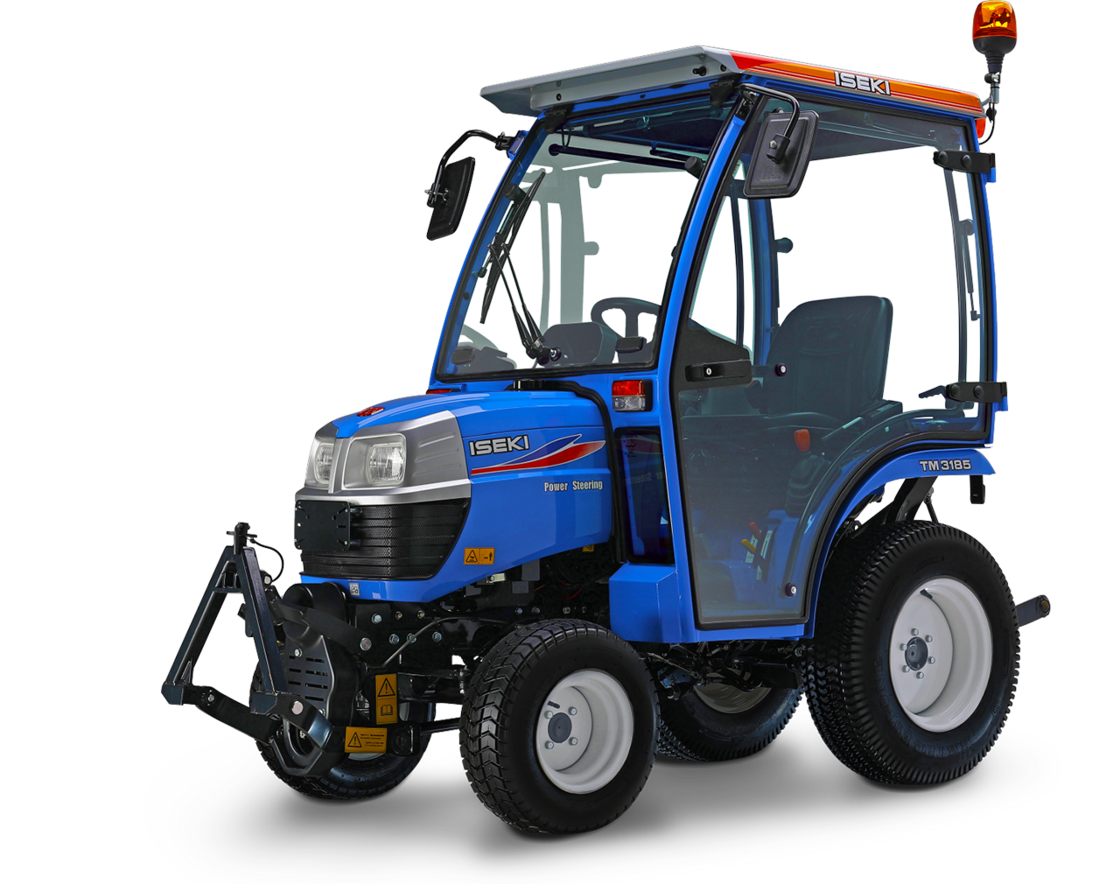 Widok z boku na ciągnik model TM 31